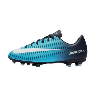 NIKE Mercurial Victory VI FG JR Sepatu Sepakbola Anak - Biru Muda [Art#831945404/Original]
