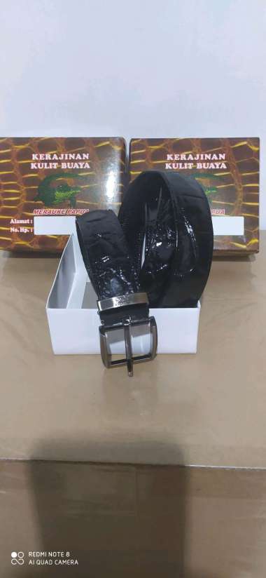 Ikat Pinggang Kulit Buaya Asli Papua