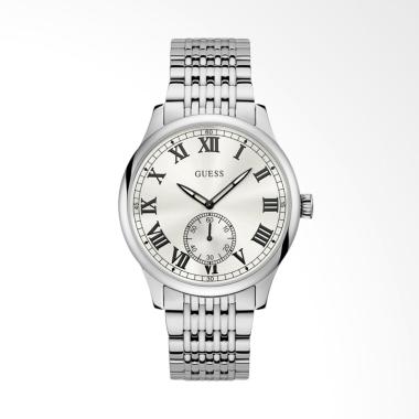 GUESS Cambridge Stainless Steel Ana ... n Pria - Silver [W1078G1]