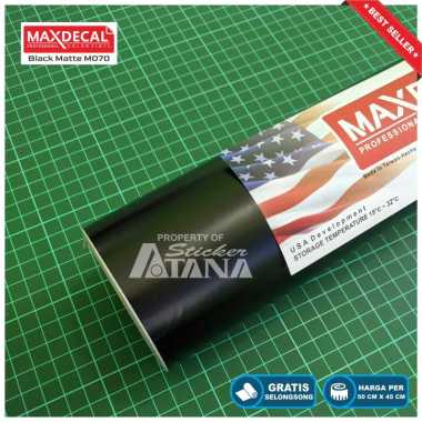 Skotlet Hitam Doff Scotlet MaxDecal Dop Stiker Matte Sticker Meteran Roll Scotlite Sepeda Motor Scot