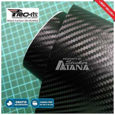 Skotlet Carbon Hitam 3D Scotlet Karbon Stiker Kevlar Sticker Meteran Roll Scotlite Sepeda Motor Scot