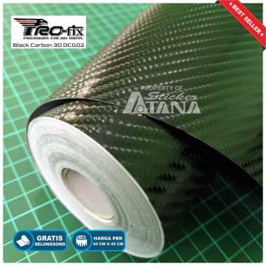 Skotlet Carbon Hitam 3D Scotlet Karbon Stiker Kevlar Sticker Meteran Roll Scotlite Sepeda Motor Scot