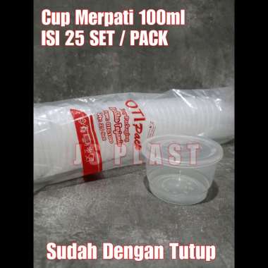 (ISI 25SET) Cup Merpati 100ml Mini Microwave Oven Safe / Cup Puding 100ml / Thinwall 100ml Cup merpati 100ml