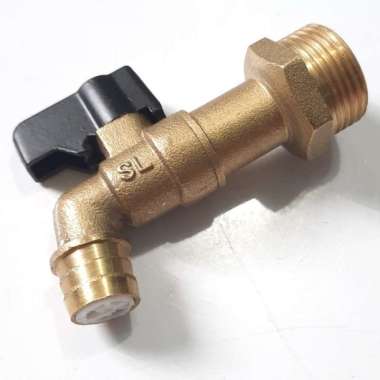 Kran air SINLOG KUNINGAN Drat 3-4" (inch) - Keran Air Kamar mandi (D465)