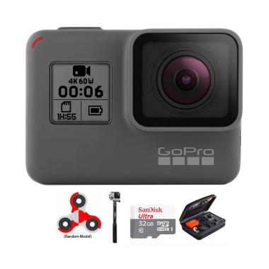 GoPro Hero 6 Combo Attanta Deluxe 32 GB Spin Action Camera - Black