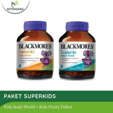 Blackmores Paket Hemat Blackmores Kids Body Shield & Kids Fruty Fishes