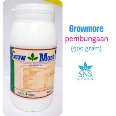 growmore merah pembungaan 500 gram pupuk daun anggrek dewasa nutrisi Multicolor
