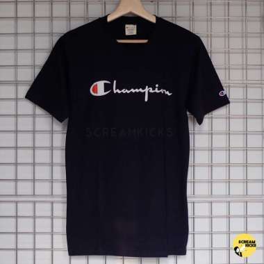 harga champion script tee