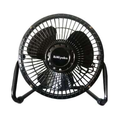 MIYAKO KIPAS BESI KAD 06 6 INCH MINI ANGIN KENCANG Hitam