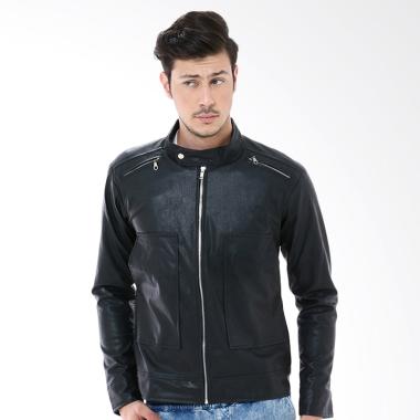Crows Denim Fashionable Jaket Pria - Black