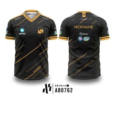 Kaos Jersey Gaming Esport  RRQ 2020 Free Custom Nickname dan Logo ABSHIRT AB0762 L
