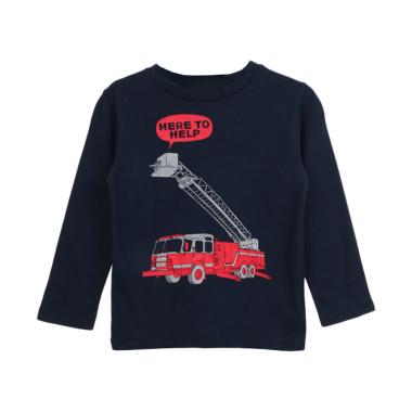 Cargo BG 18 Here Long Sleeve T-shirt Anak Laki-Laki - Navy