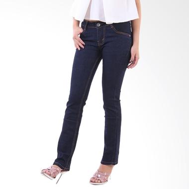 JSK Jeans Cutbray 9116 Celana Wanita - Biru Dongker