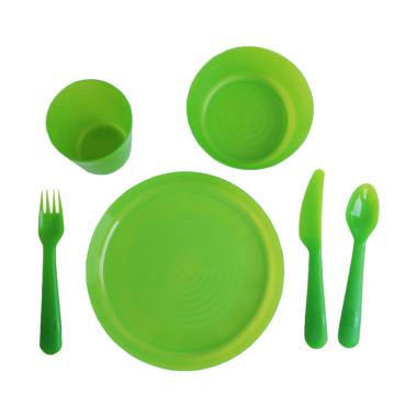 Ikea Set Peralatan Makan Anak - Hijau