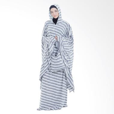 Boontie Poncho Salur Kecil Kalong Geber Mukena - Hitam Putih