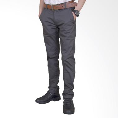Primestore Chino Celana Panjang Pria - Grey [Big Size]