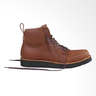Honorable Louis Sepatu Boot Pria - Coklat