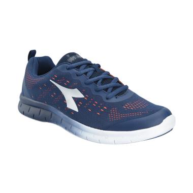 Diadora Men Running Jefferi Sepatu Lari Pria - Blue [DIARU80408NV]