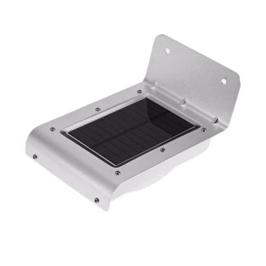 Universal Lampu Solar Sensor Gerak ... LED Weatherproof - Silver