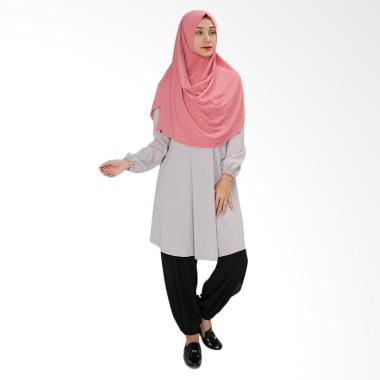 SYAHEERA Cleo Tunik Muslim Atasan Wanita - Grey