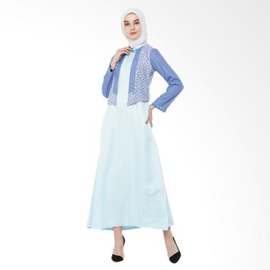 JAVA SEVEN TTK 001 Sarimbit Gamis Wanita - Biru