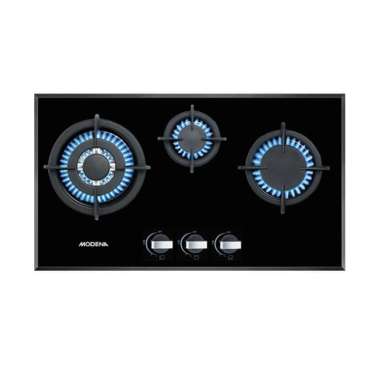 Modena - Crista - BH 1735 - Stove Kompor (3 Tungku, Coocktop)
