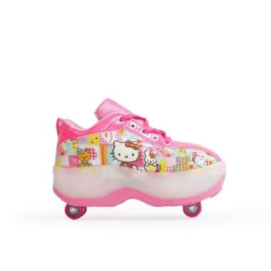 Sepatu Anak Sepatu Roda Anak Roda 4 Helokity Pink 34