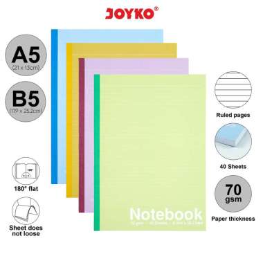 Buku Tulis Catatan Notebook Joyko Soft Cover NB-705 B5