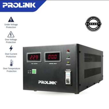 STABILIZER PROLINK PVS5001CD AVR SERVO MOTOR CONTROLLED / 5000VA