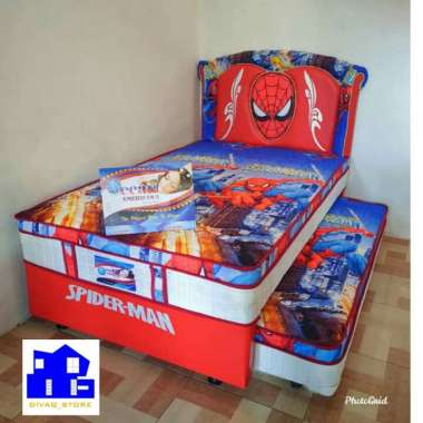 Springbed Sorong 2 In 1 Ocean American Spiderman 140 x 200