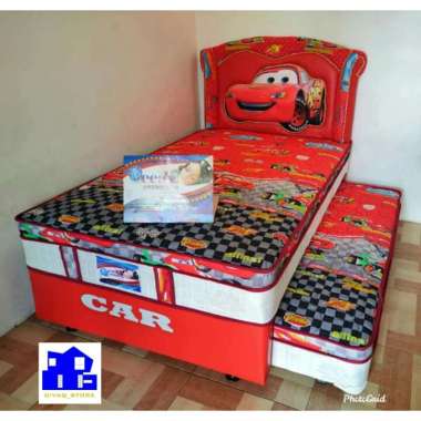 Springbed Sorong 2 In 1 Ocean American Cars 90 x 200