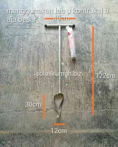 ALAT BOR BIOPORI PELUBANG TANAH ALAT GALI BOR TANGAN BIO PORI