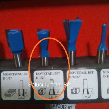 MPR DOVETAIL BIT 1/2 MATA PROFIL ROUTER(SPARE BIT SET)