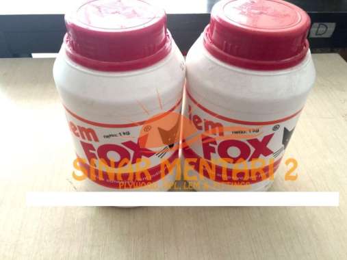 Lem Putih Botol Fox (1kg)