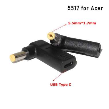 Konektor USB Type-C to DC Male Plug USB-C Power Adapter Charger Laptop 5.5x1.7 (Acer)