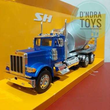 Diecast Miniatur Mobil Truk PETERBILT 379 - Diecast Truck mixer Welly