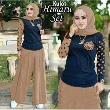 SETELAN ATASAN & CELANA KULOT WANITA FASHION / KULOT HIMARU SET COKSU