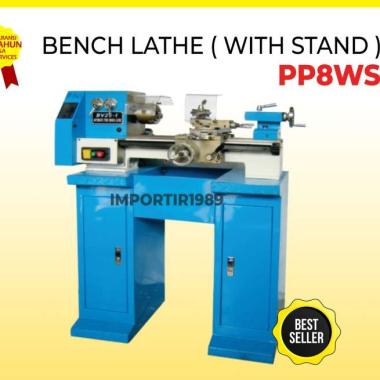 Mesin Bubut Besi Logam Bench Lathe With Stand Importir - PP8WS