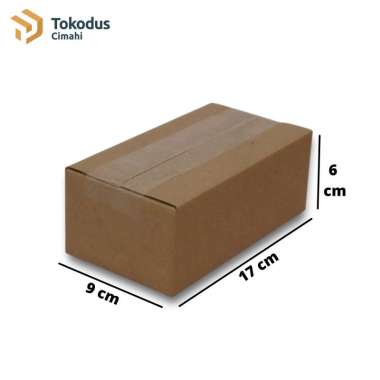 Kardus Box Packing 17 x 9 x 6cm Tebal Kokoh (Bisa Custom) - Tokodus Coklat