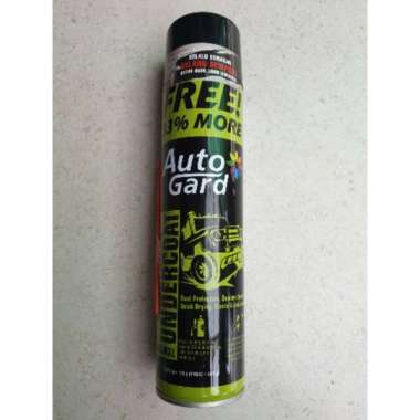 AUTOGARD Rubberized Undercoat Spray Pelingkut Anti Karat & Peredam Suara Kolong Mobil [480 g] Hitam
