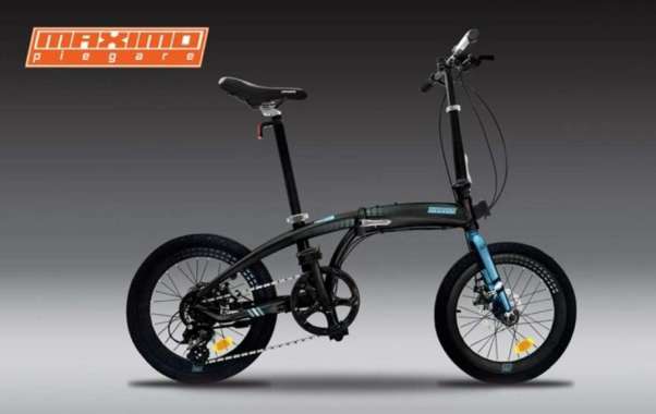 Maximo Piegare Cyclo Bx8 3.0 Sepeda Lipat [20 Inchi/8 Speed] Black - Bluesky