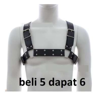 D196 Bdsm toys baju kulit sexy pria wanita master slave leather dewasa