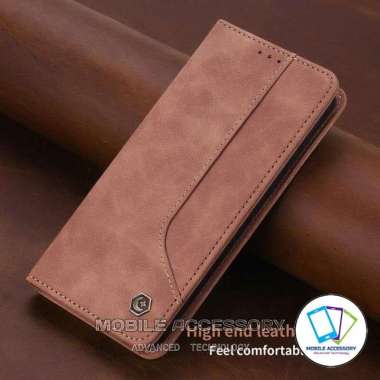 Flip Case Wallet Pola Oppo A15 Flip Cover Dompet Kulit Leather Case Isi Kartu Card Casing Hp Murah H