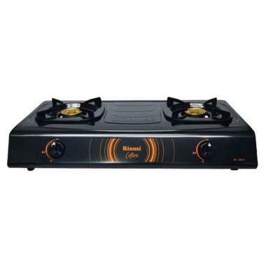 KOMPOR GAS RINNAI 2 tungku burner kuningan/ Rinnai 522C teflon