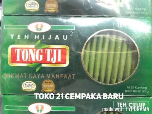 Promo Harga Tong Tji Teh Celup Green Tea Dengan Amplop per 25 pcs 2 gr - Blibli