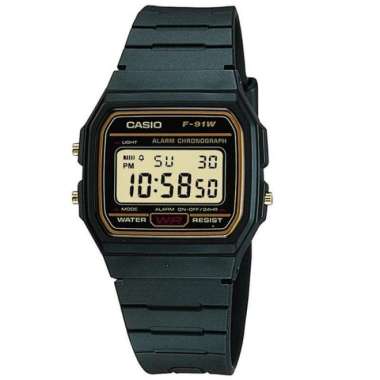 CASIO ORIGINAL - CASIO F-91WG-9 - JAM TANGAN PRIA JAM PRIA - RUBBER CASIO F 91WG 9 91 WG F91