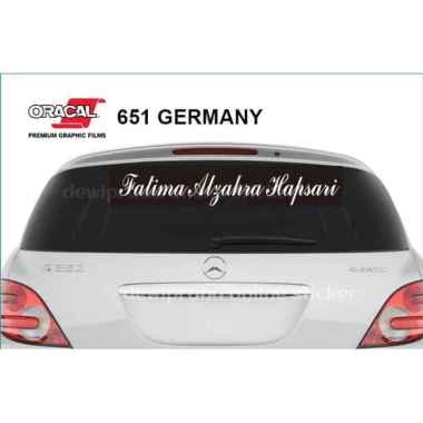 Cutting Sticker Custom Nama/ Sticker Mobil Belakang Custom Nama ORACAL