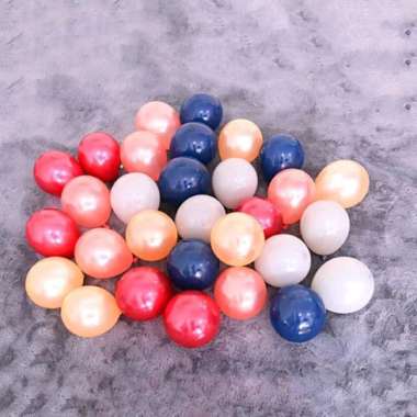 (min5pc) Balon Metalik 5” (satuan) - balon metalik kecil - balon latex kecil Merah