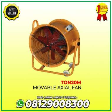 Portable Ventilator Kipas Blower Axial Fan 20 Inch (500 mm) 1.1 Kw - TON20M