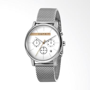ESPRIT Vision Chronograph Jam Tangan Pria - Silver [ES1G040M0035] Silver
